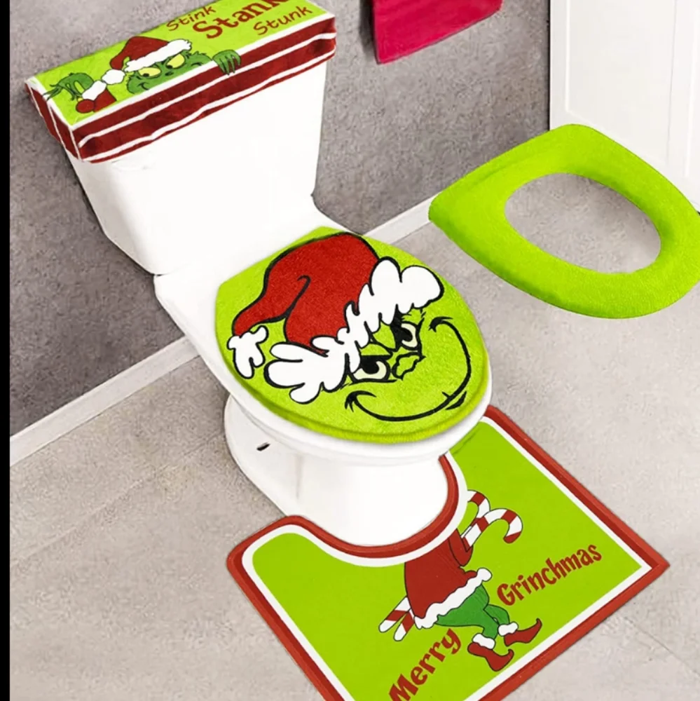 Grinch bathroom set